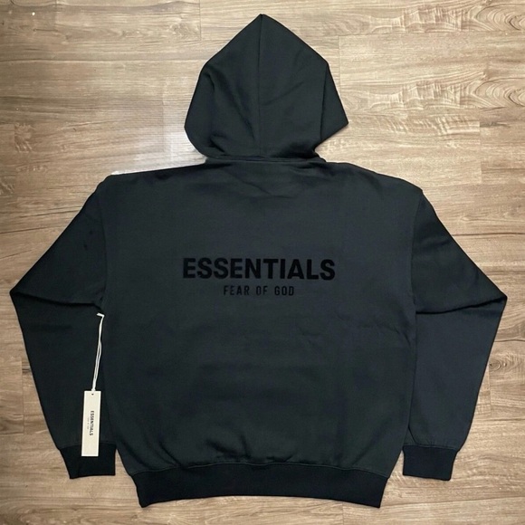 Fear of God Essentials black hoodie xl - Picture 2 of 6